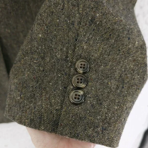 Today's Man Lanificio Di Pray 100% Lambs Wool Blazer Speckled Size 46R